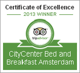 CityCenter B&B Amsterdam Award 2013