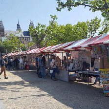 Amsterdam Museum Market. Art and Craft at Museum Plein.